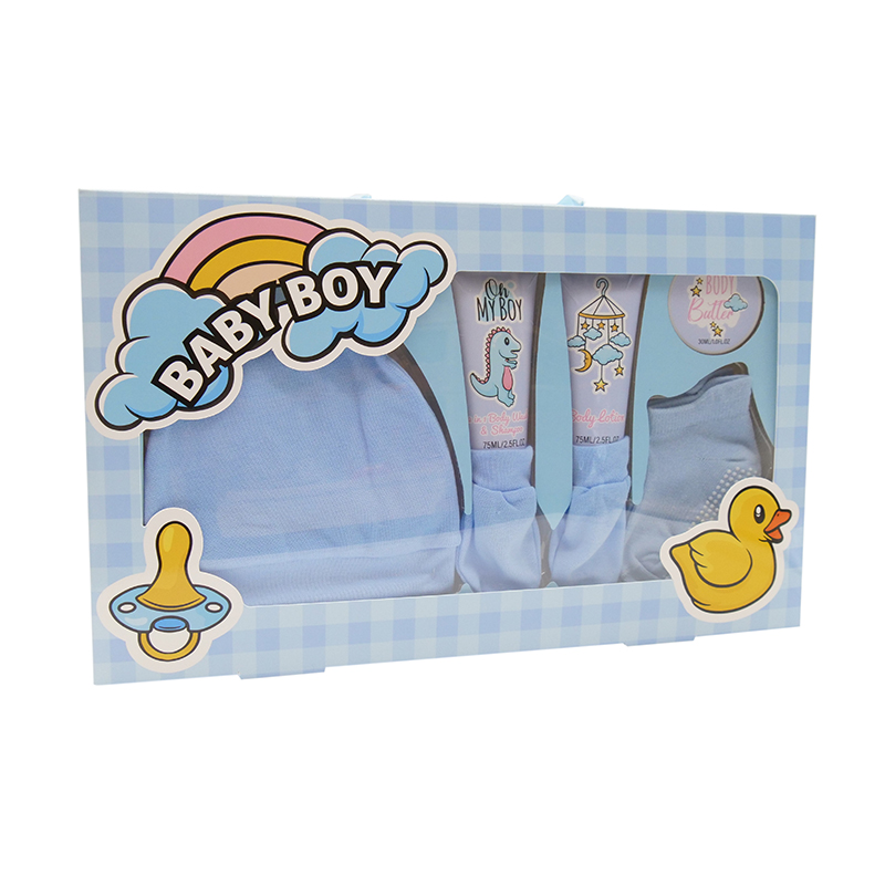 Newborn Baby Bath Gift Set 6PCS Skin Cleansing Set Unisex