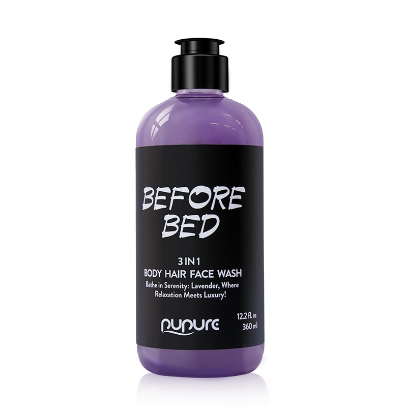 3-i-1 Body Hair Face Wash Bubble Bath