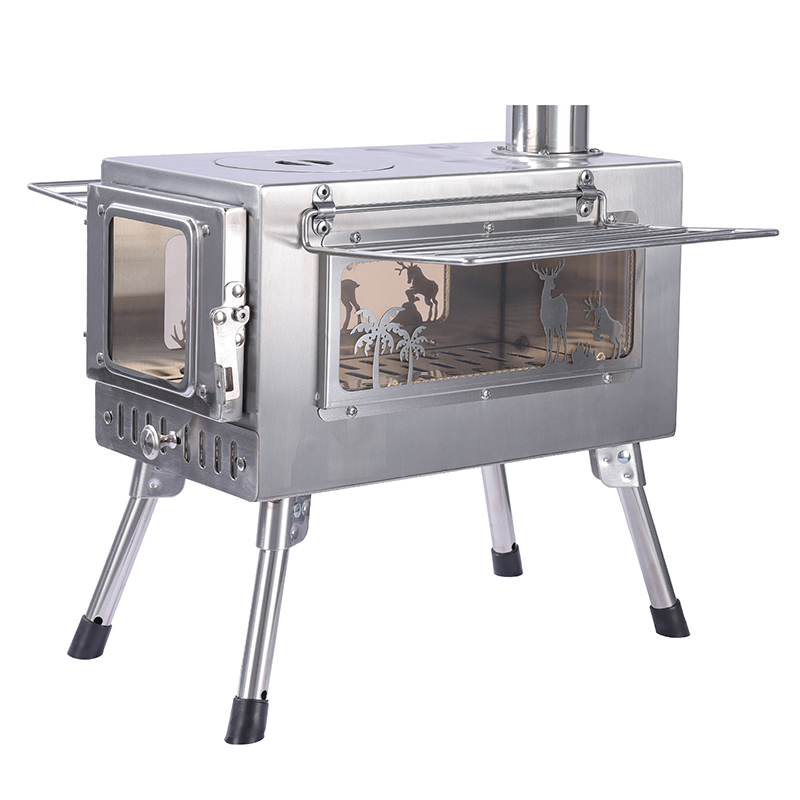 Portable foldable camping wood stove Portable foldable camping wood stove