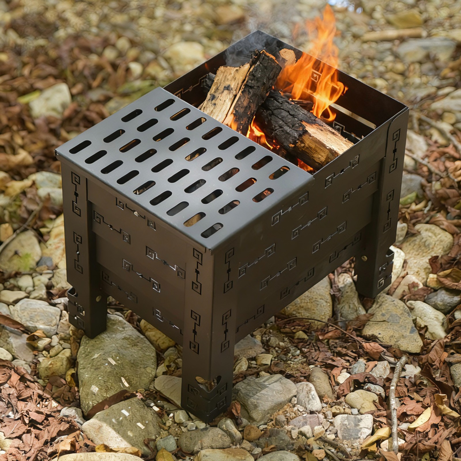 patio wood burner heater