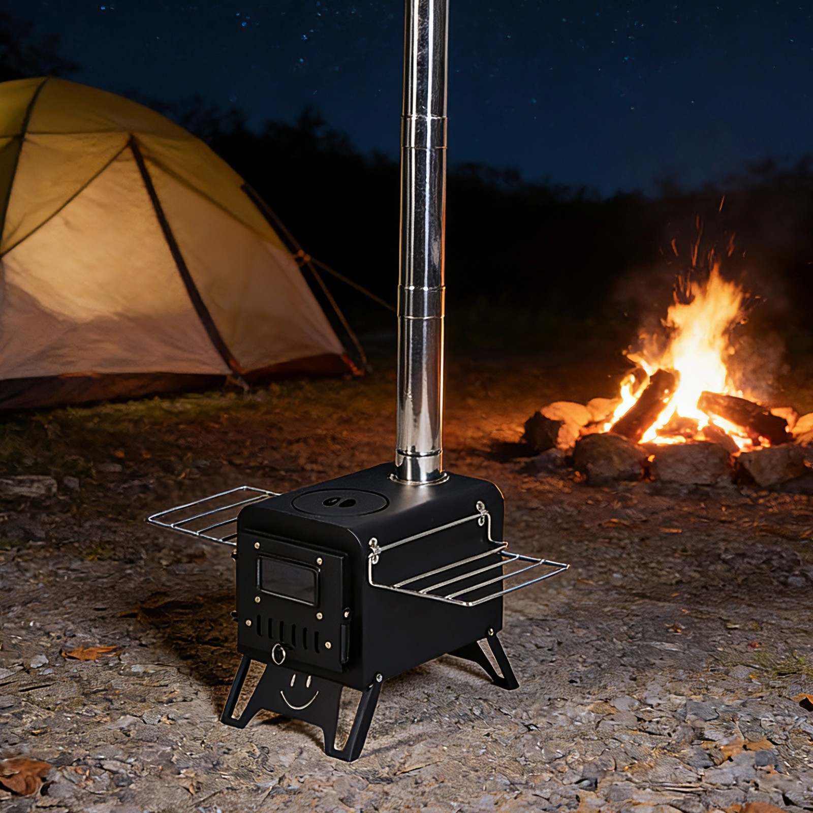 camping wood burning stove