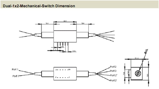 1x2 fiber switch