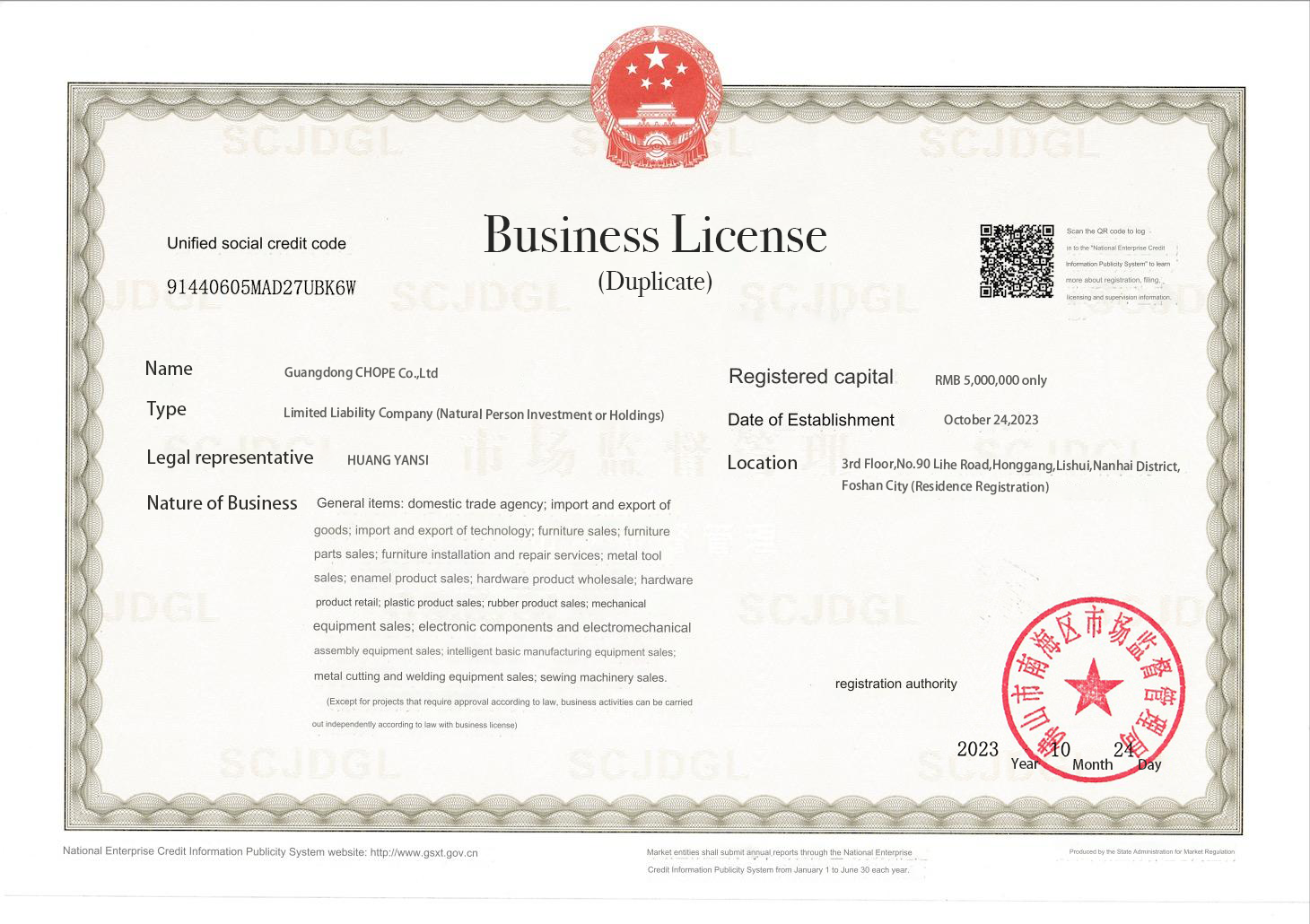 business license