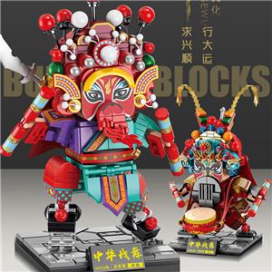 Moc Chinese culture The folk Yingge dance building blocks