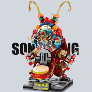 Moc Chinese culture The folk Yingge dance building blocks