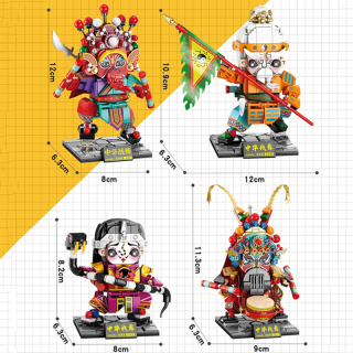 Moc Chinese culture The folk Yingge dance building blocks
