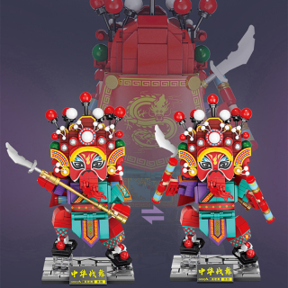 Moc Chinese culture The folk Yingge dance building blocks