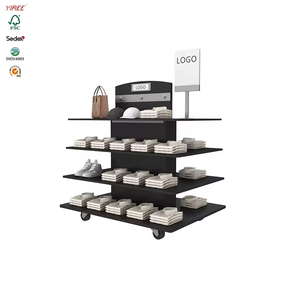 Stor till liten metall med häckningsbord i trä