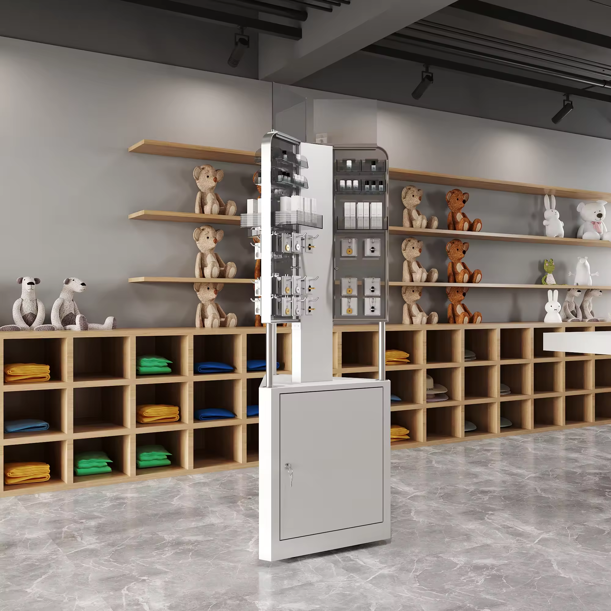 floor standing display rack