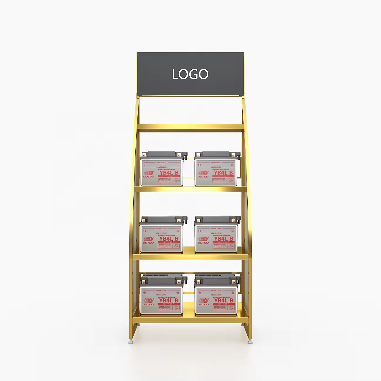 Modernt Batteri Display Stand Rack Display Rack System