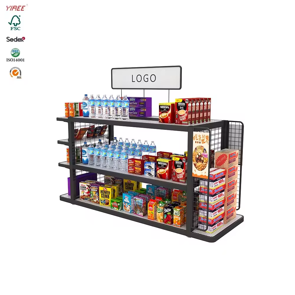 Bodenstehendes Pop-Display für den Einzelhandel in voller Palette