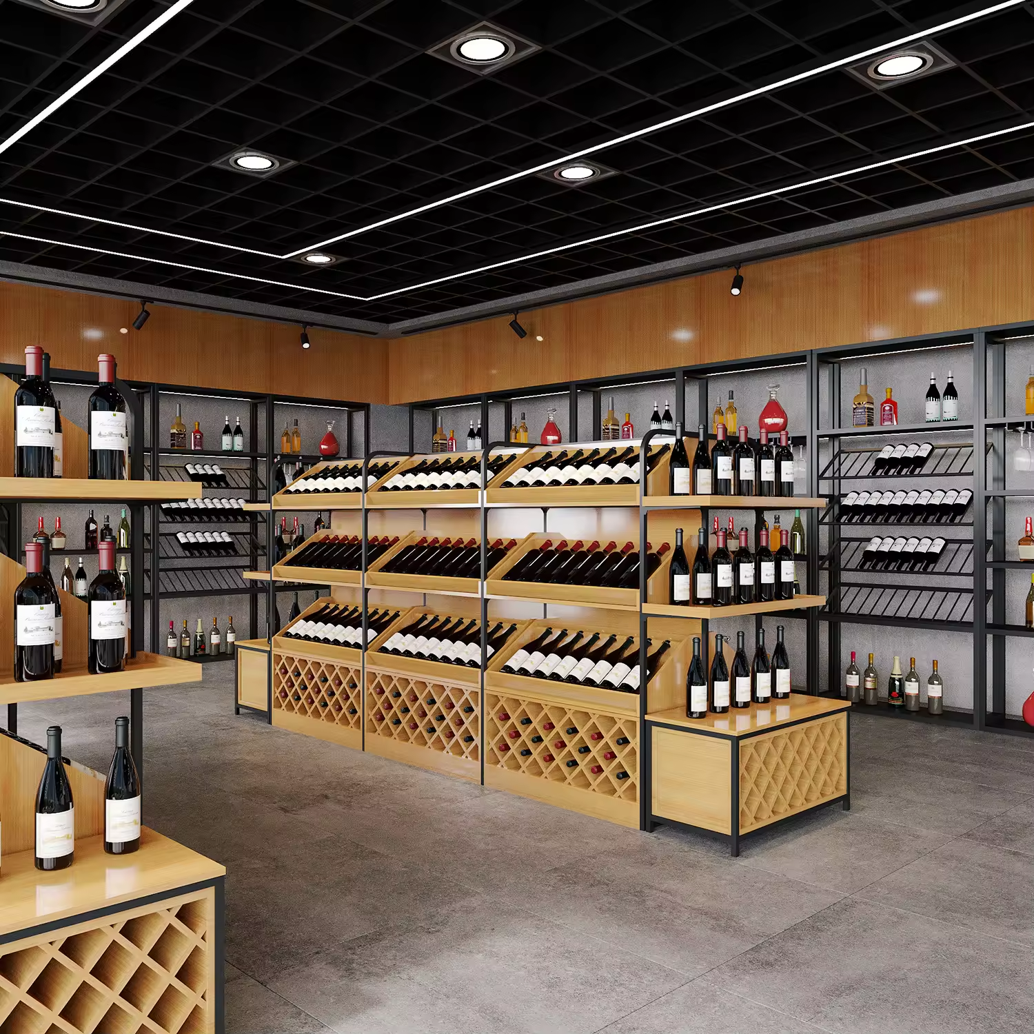 Liquor Shop POP Floor Display