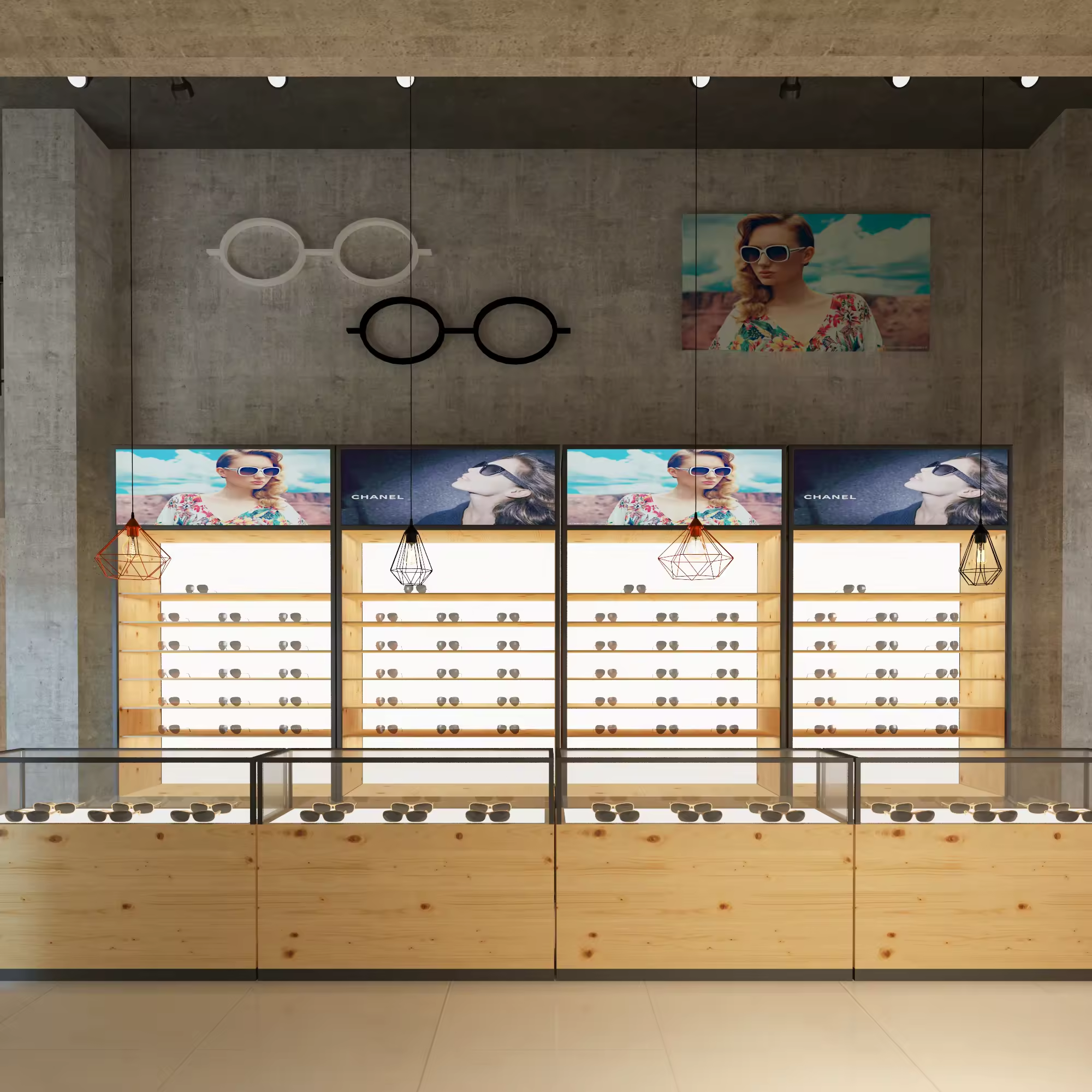 retail counters and displays