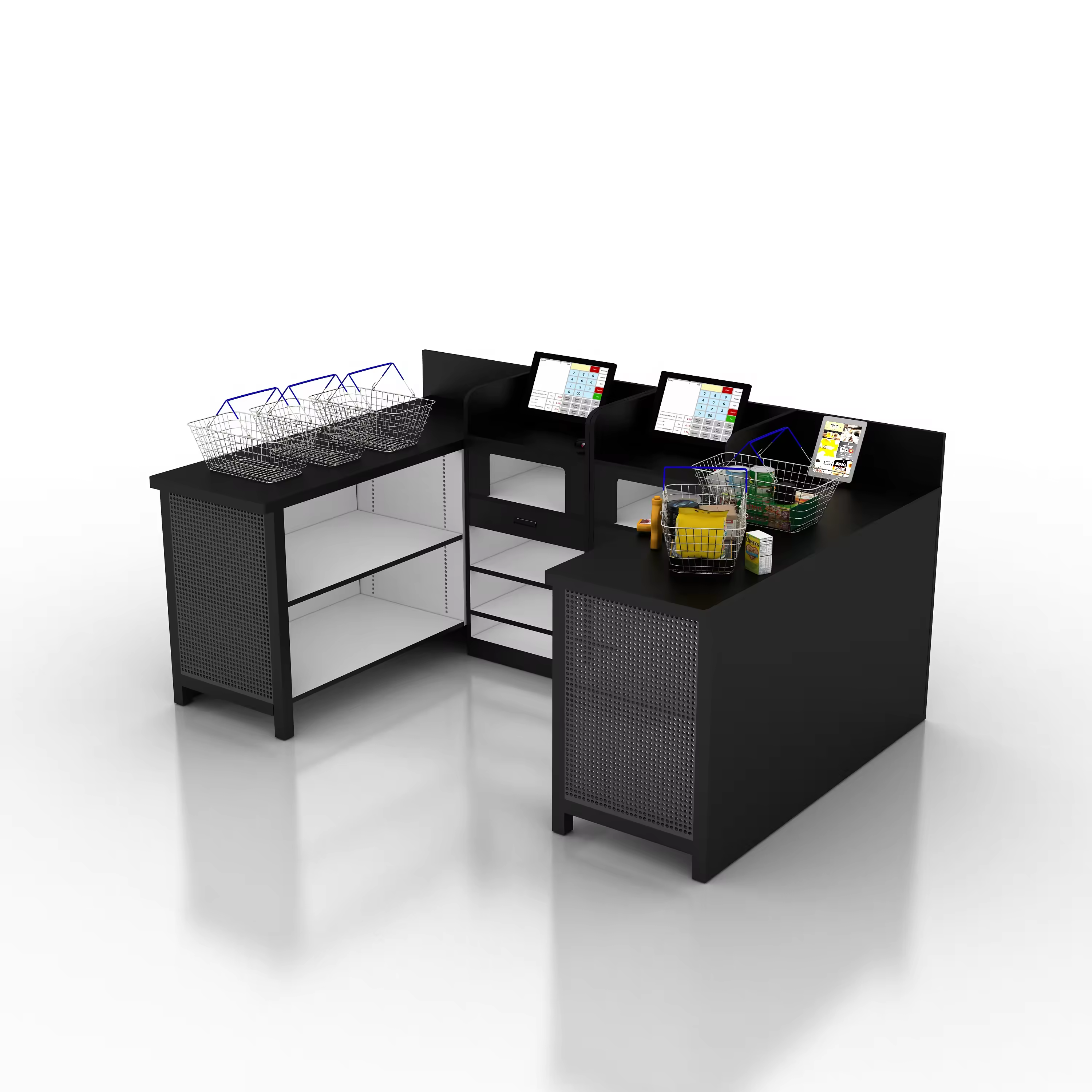 grocery store checkout counter