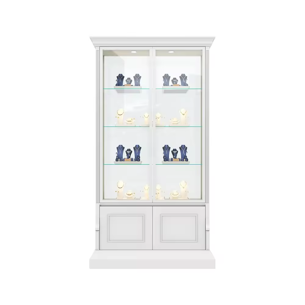 Wall Mounted Arched Glass Modern Display Case