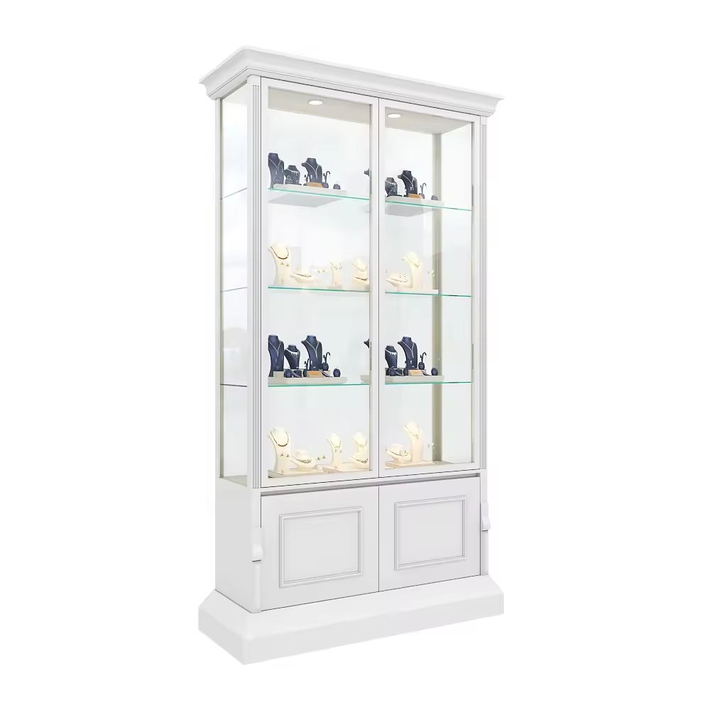 Wall Mounted Arched Glass Modern Display Case