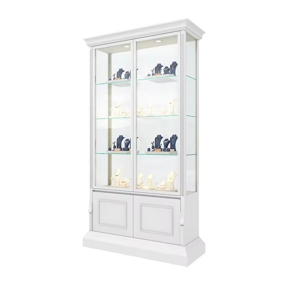 Wall Mounted Arched Glass Modern Display Case