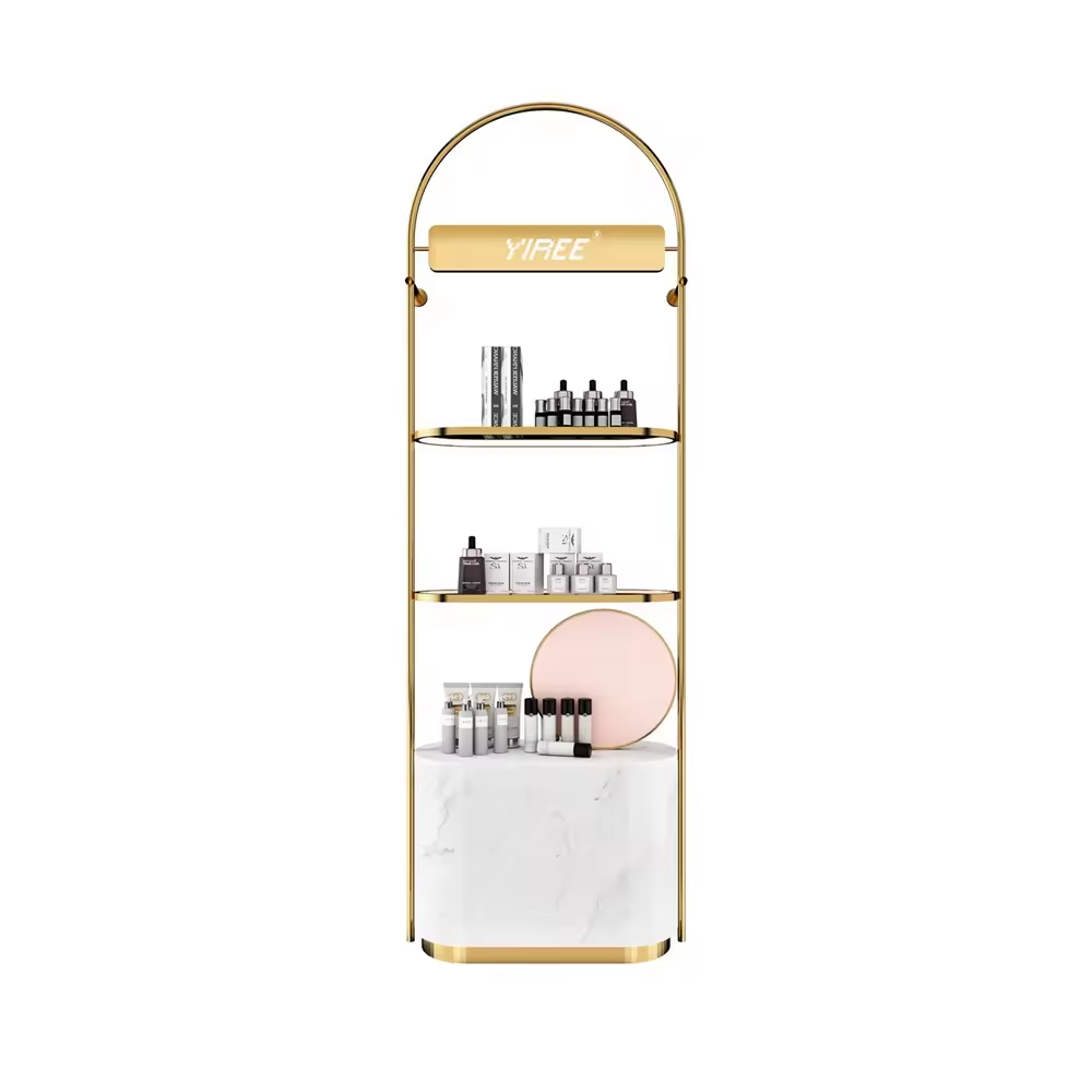 gouden acryl cosmetische schoonheid display rek
