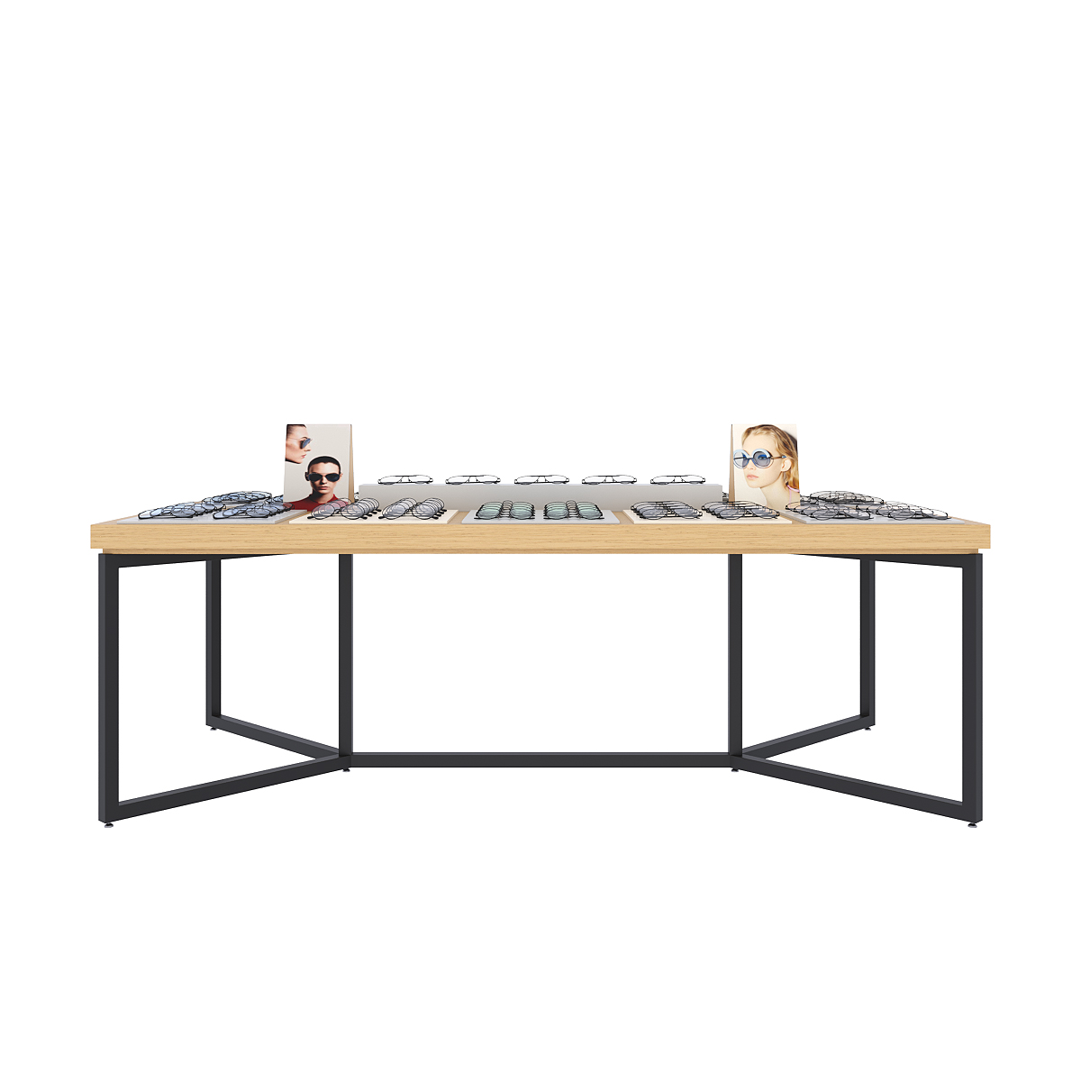 Multipair Organizer for Optical Store Showcase