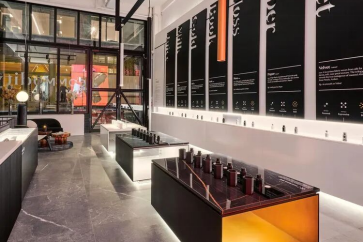 perfume display cabinet