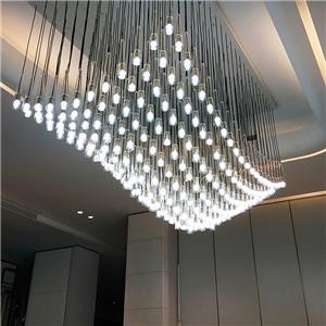 Modern Style Large Creative Parametric Design Custom Crystal Cup Dining Room Chandelier