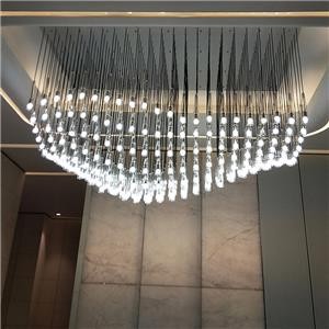 Modern Style Large Creative Parametric Design Custom Crystal Cup Dining Room Chandelier