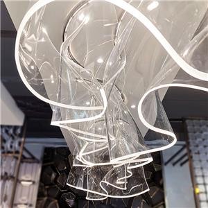 Customized Large Transparent Acrylic Art/Design Restaurant Decoration Light/Chandelier