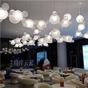 Led Mickey Ball Kid Bedroom Decoration Glass Chandelier