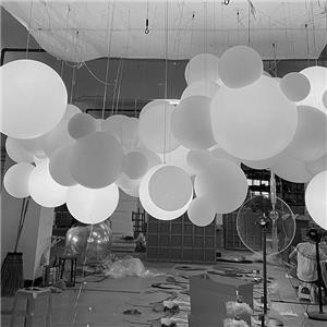 Frosted White Mickey Bubble Ball Children's Room Chandelier