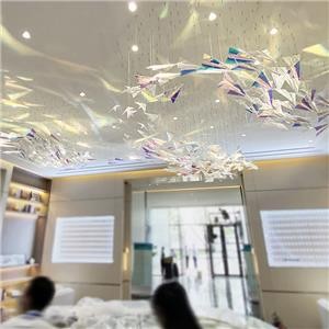 Custom Acrylic Plane Decoration Installation Art