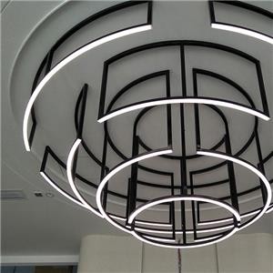 Custom Hotel Minimalist Stainless Steel Round Chandelier