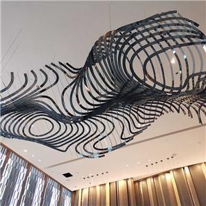 Hilton Hotel Lobby Stainless Steel Installation Art