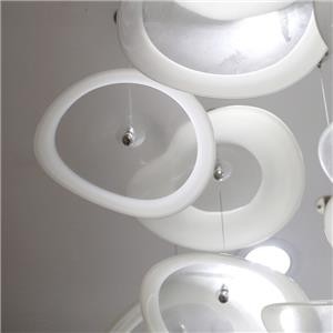 Large Engineering White Plate Chandelier