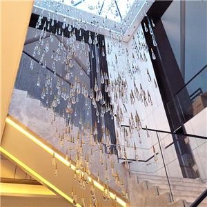 Custom Stair Chandelier/Simple Staircase Chandelier/Small Staircase Chandelier/Long Stairwell Chandelier