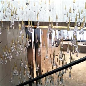 Custom Stair Chandelier/Simple Staircase Chandelier/Small Staircase Chandelier/Long Stairwell Chandelier