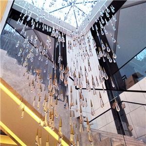 Custom Stair Chandelier/Simple Staircase Chandelier/Small Staircase Chandelier/Long Stairwell Chandelier