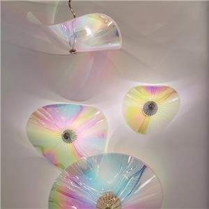 Colorful Acrylic Lotus Leaf Living Room Chandelier