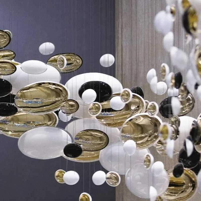 Glass Customized Large Living Room Designer Luxury Hanging Ceiling Chandelier
