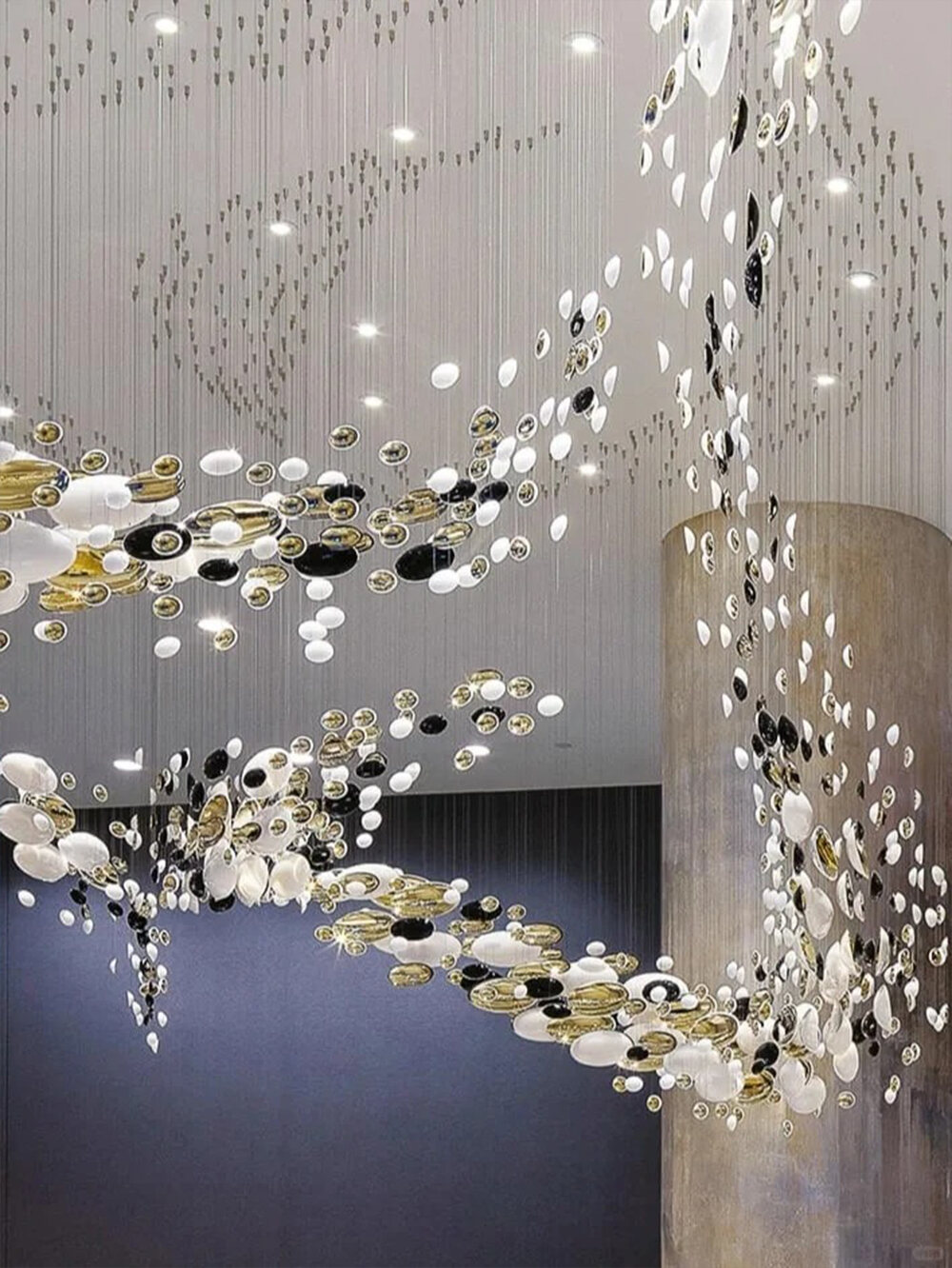 custom glass chandelier