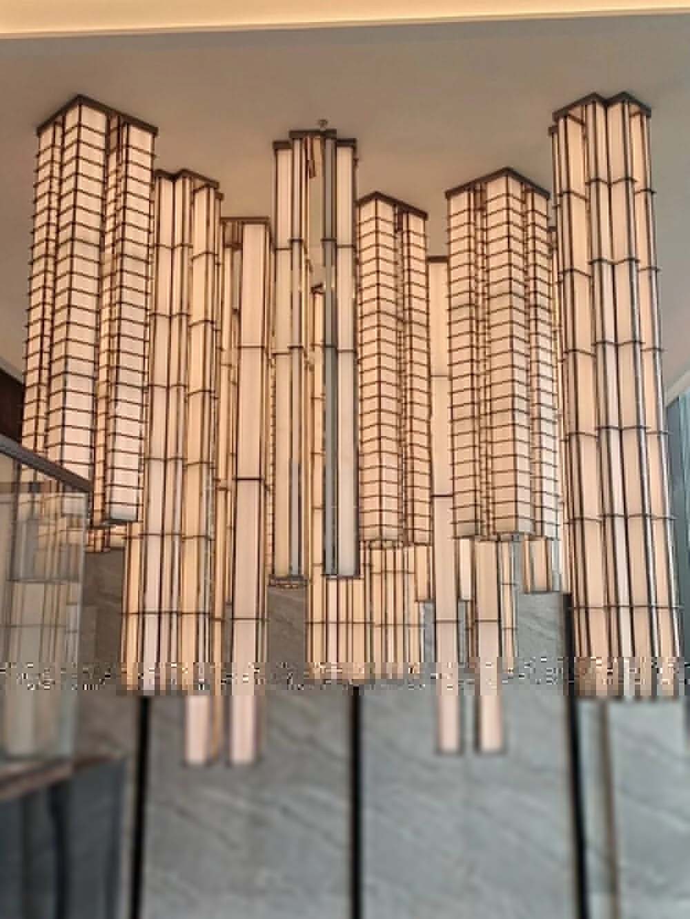 luxury long chandelier