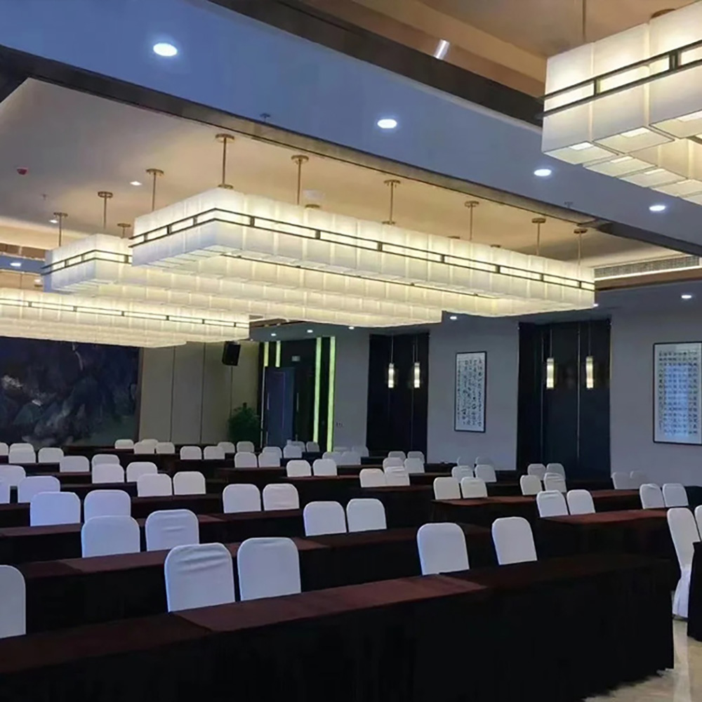 Customized Meeting Room Large Modern Classic White Pentant Chandelier LED