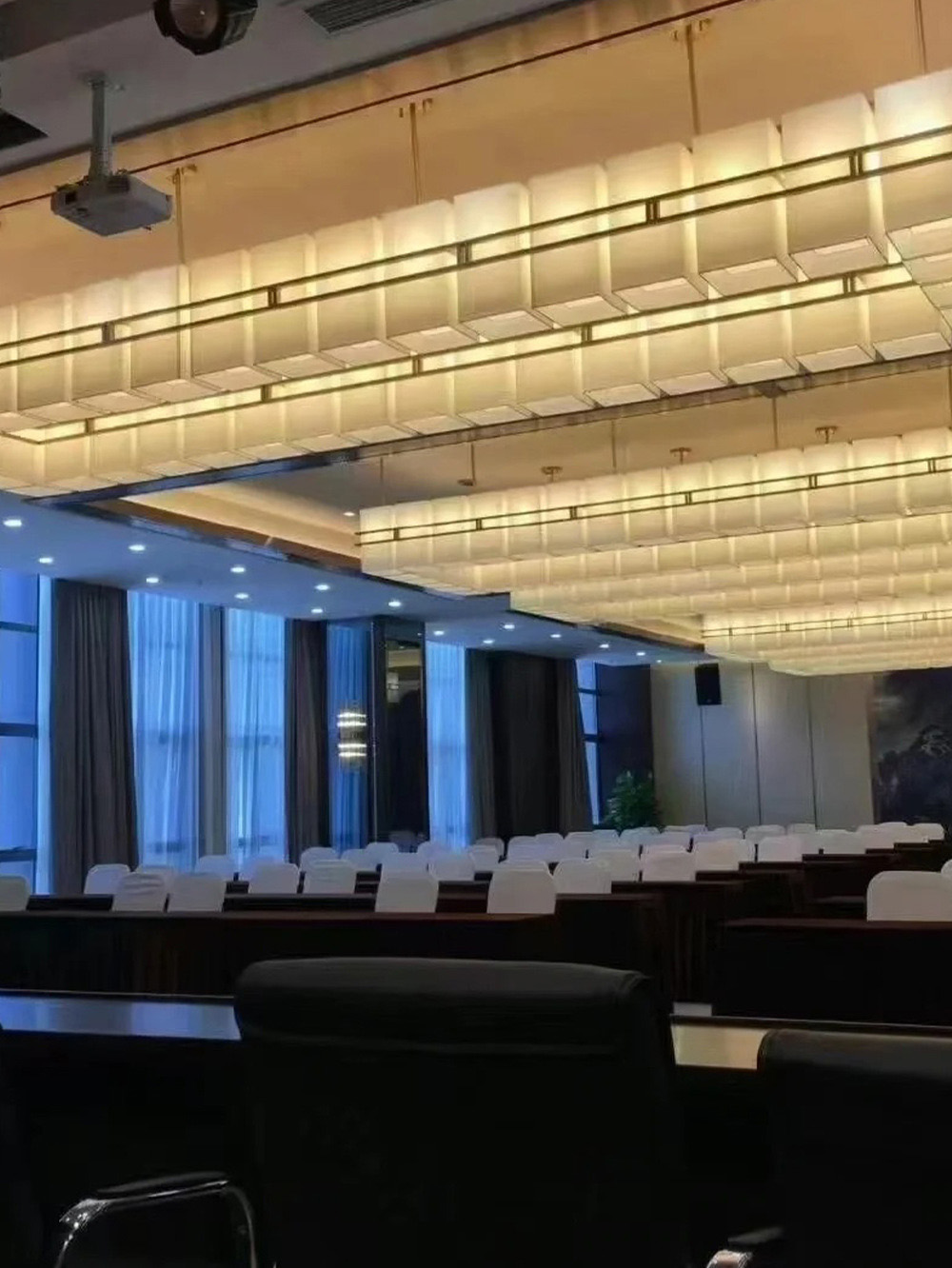 long chandelier modern led