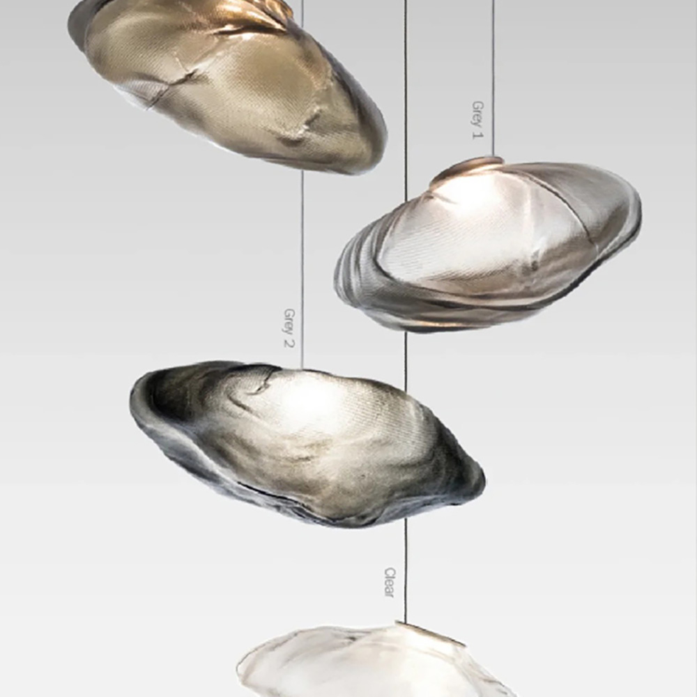 Living Room Custom Design Shell Glass Chandelier Pendant Light