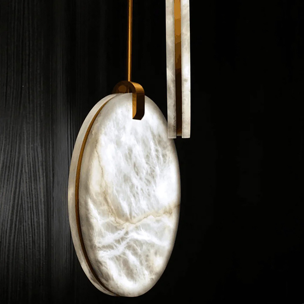 Home Decorative Modern Round Living Room Chandelier Marble for Bedroom