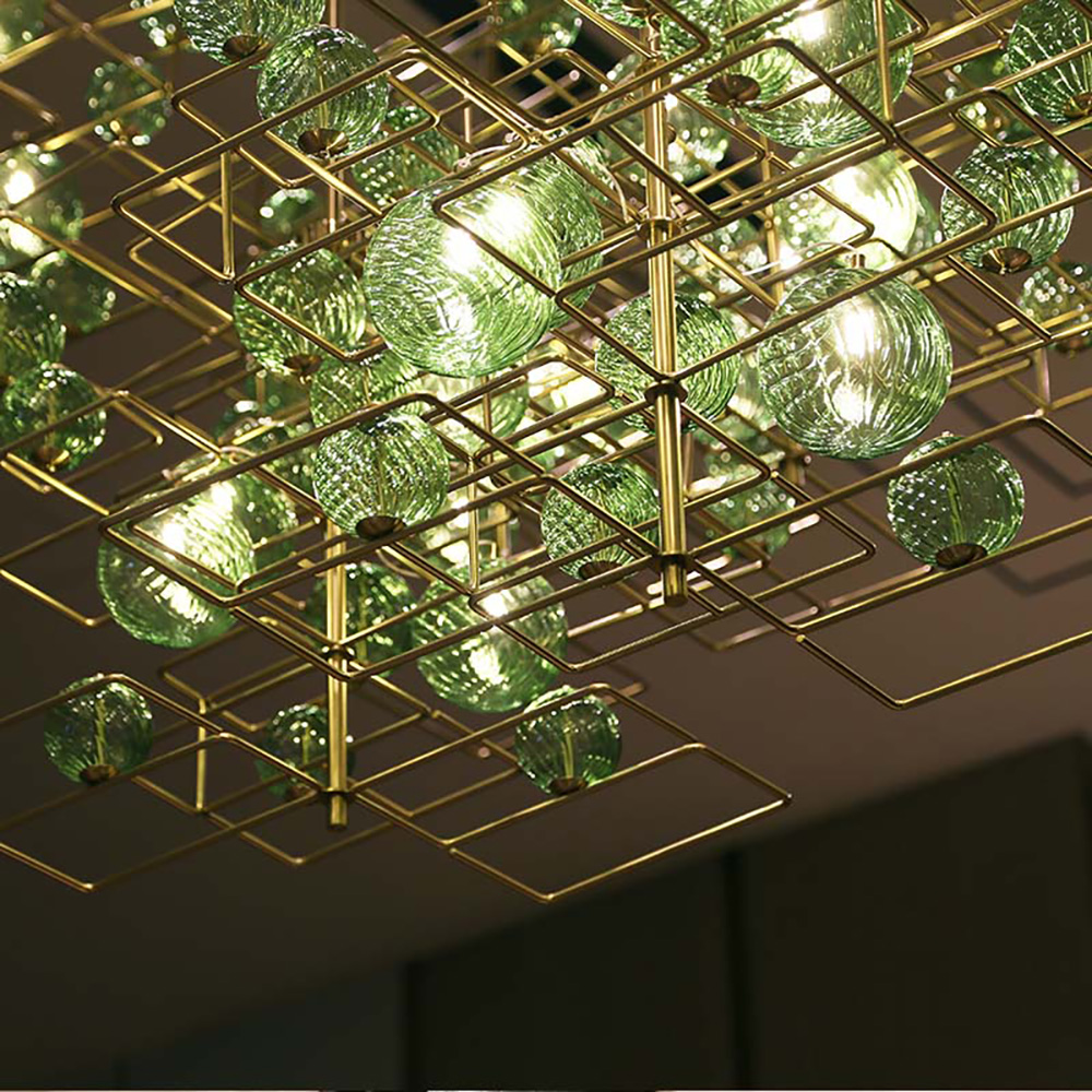 Glass Ball chandelier Glass Ball Luxury Hotel