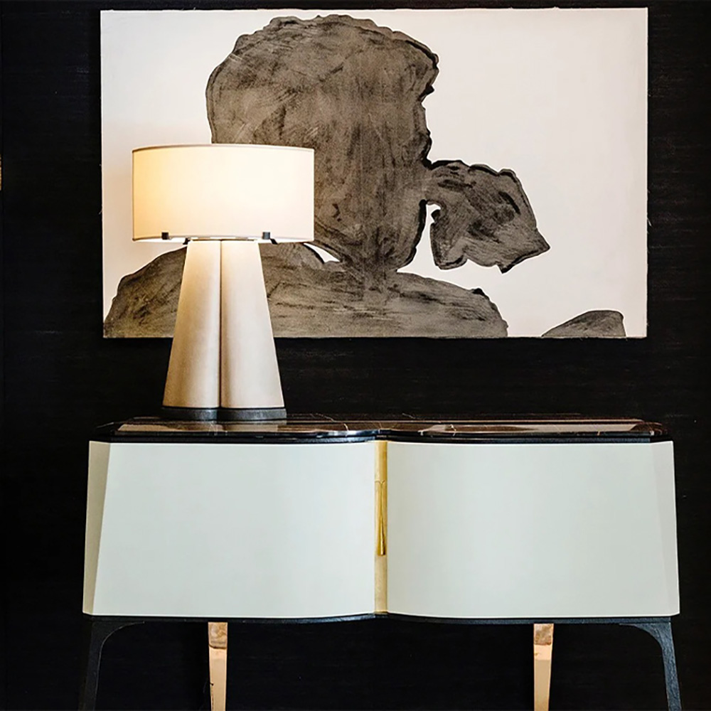 Nordic simple fabric unique design table lamp home bedroom bedside lamp