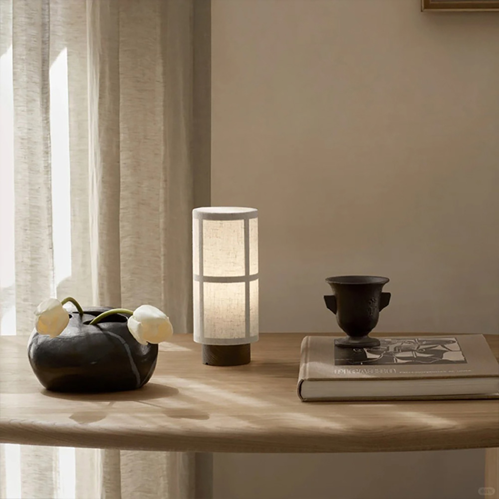 Simple fabric home atmosphere lamp living room bedroom bedside table lamp