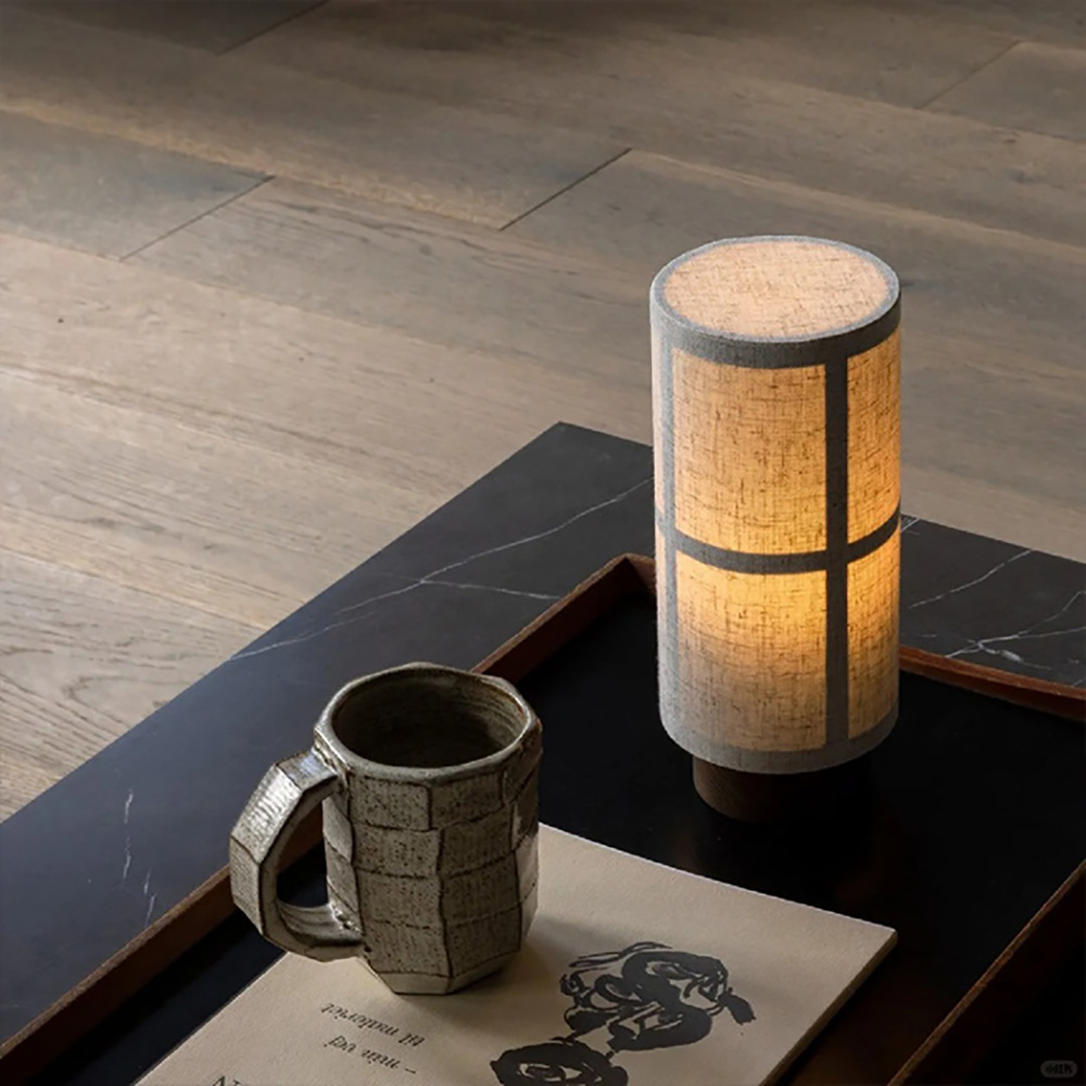 Simple fabric home atmosphere lamp living room bedroom bedside table lamp