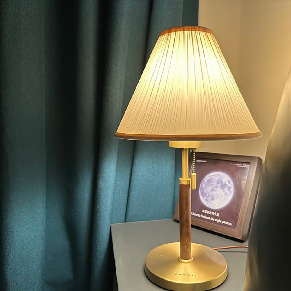 Nordic pleated decorative home table lamp bedroom living room study table lamp