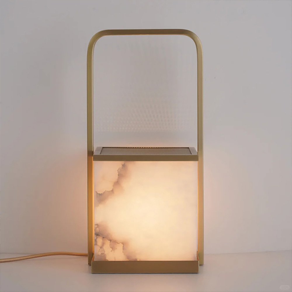 Light luxury minimalist bedroom study living room decoration portable table lamp